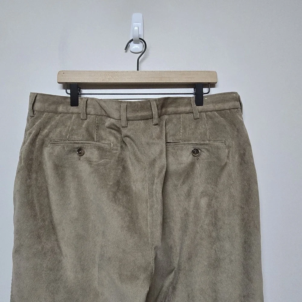 Peter Millar Nanoluxe Corduroy Pants Mens 38 Tan‎ Straight Actual 38x32 Preppy